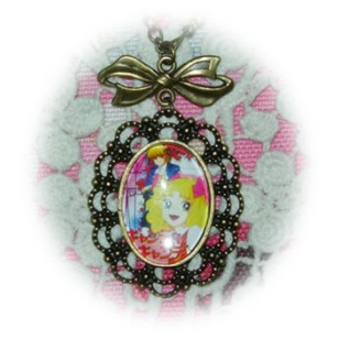 Candy Candy キャンディ・キャンディ Candice White Ardlay Anime Cabochon Bronze Necklace 